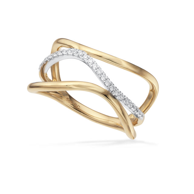 Ring 0,12 H-W/SI 585 YW