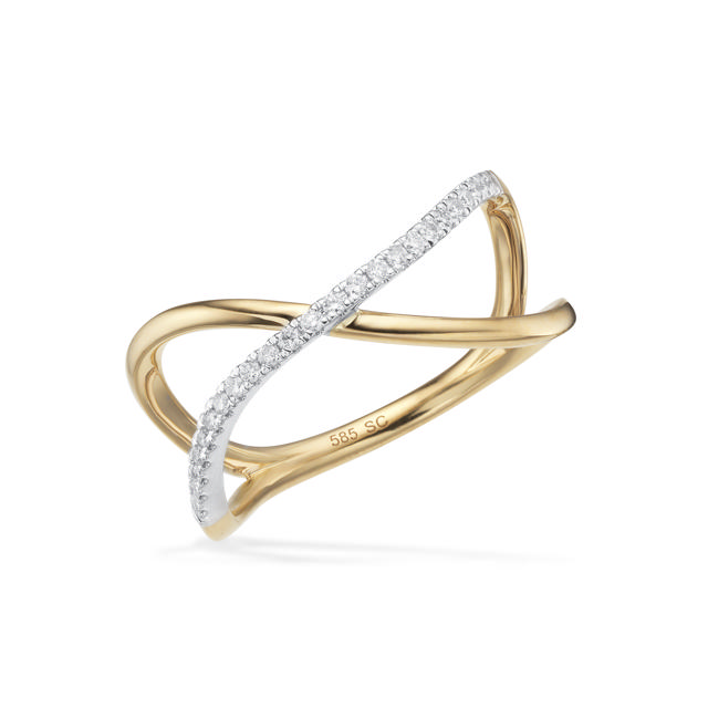 Ring 0,13 H-W/SI 585 YW