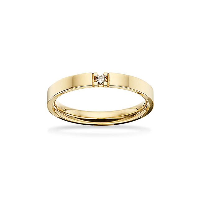 Grace Ring 14 kt.rd 1x0,04 H-W/SI