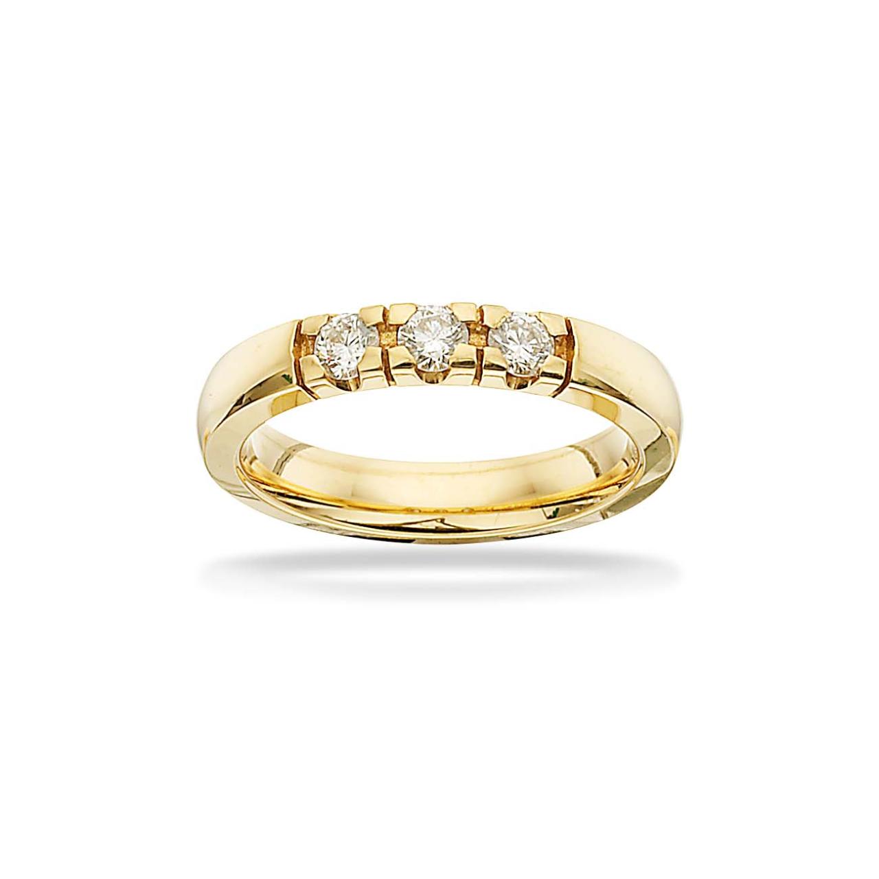 *Grace Ring 14 kt rd 3x0,11 H-W/SI