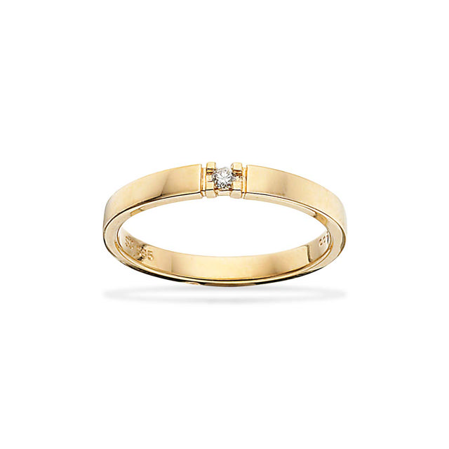 Diva Ring 14 kt. rd. 1x0,03 H-W/P1