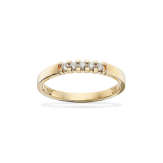 Diva Ring 14 kt. rd. 5x0,03 H-W/P1