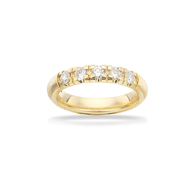 Grace Ring rustik 14 kt. rd 5x0,09 H-W/SI