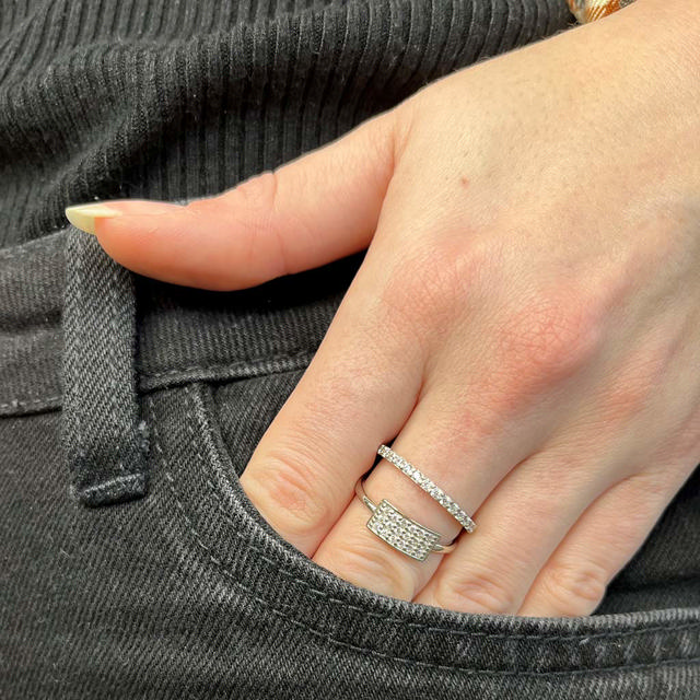 SoHo ring cubic zir.  sølv pt.