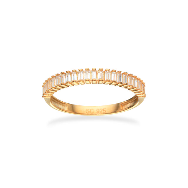 SoHo ring baguette cubic zir. sølv fg. 