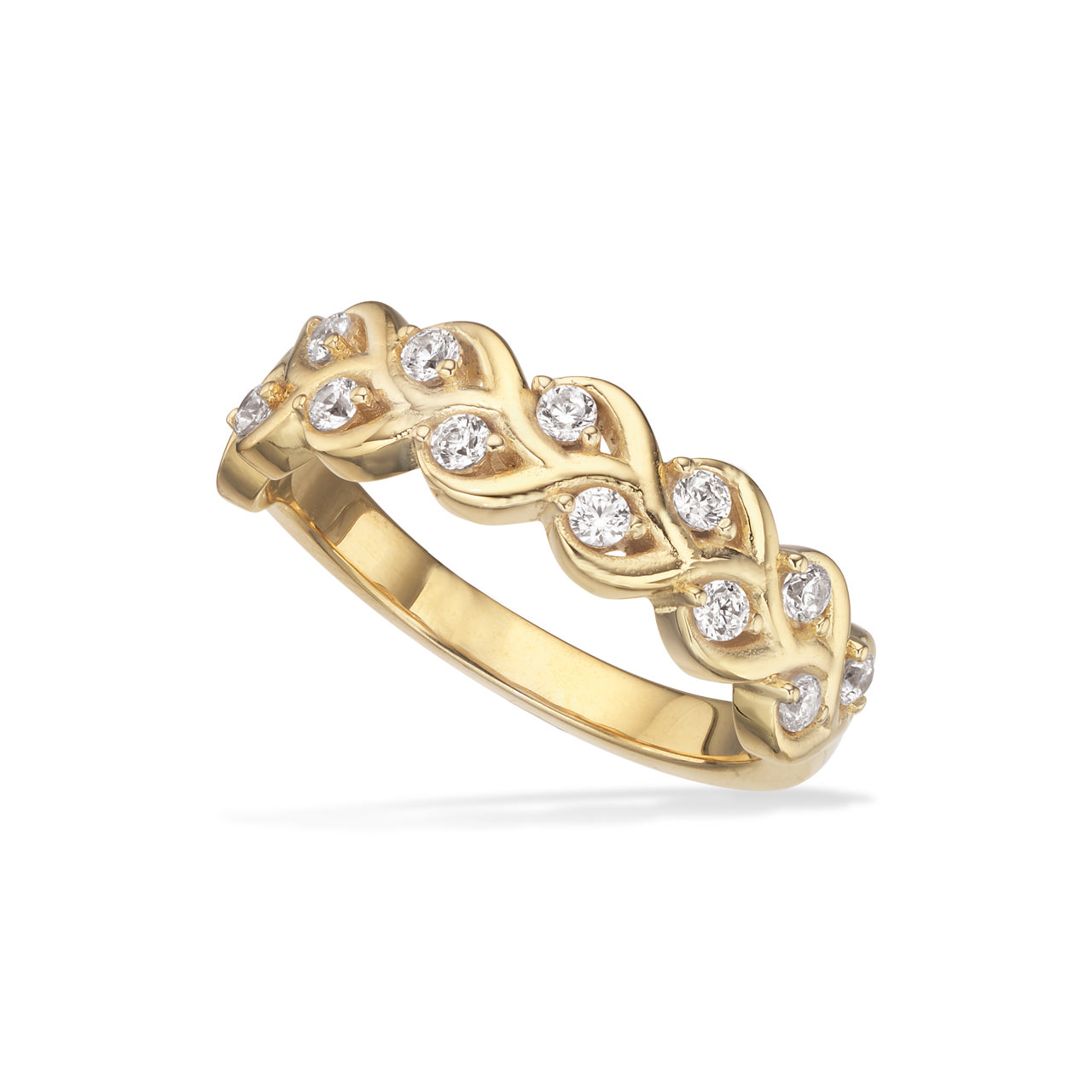 Ring zir. 925 goldplated