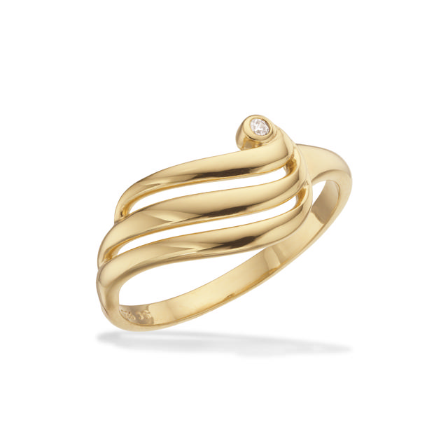 Ring zir. 925 goldplated