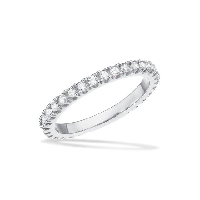 *SoHo ring cubic zir. sølv rh.