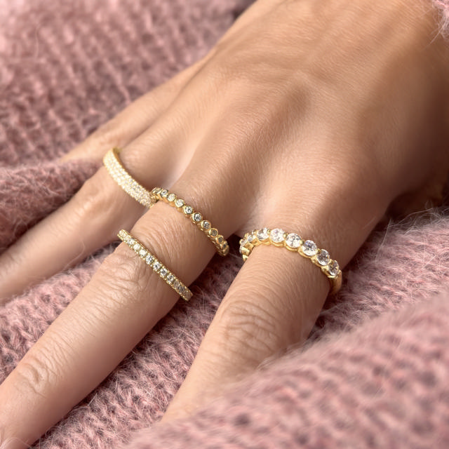 *SoHo ring cubic zir. sølv fg.