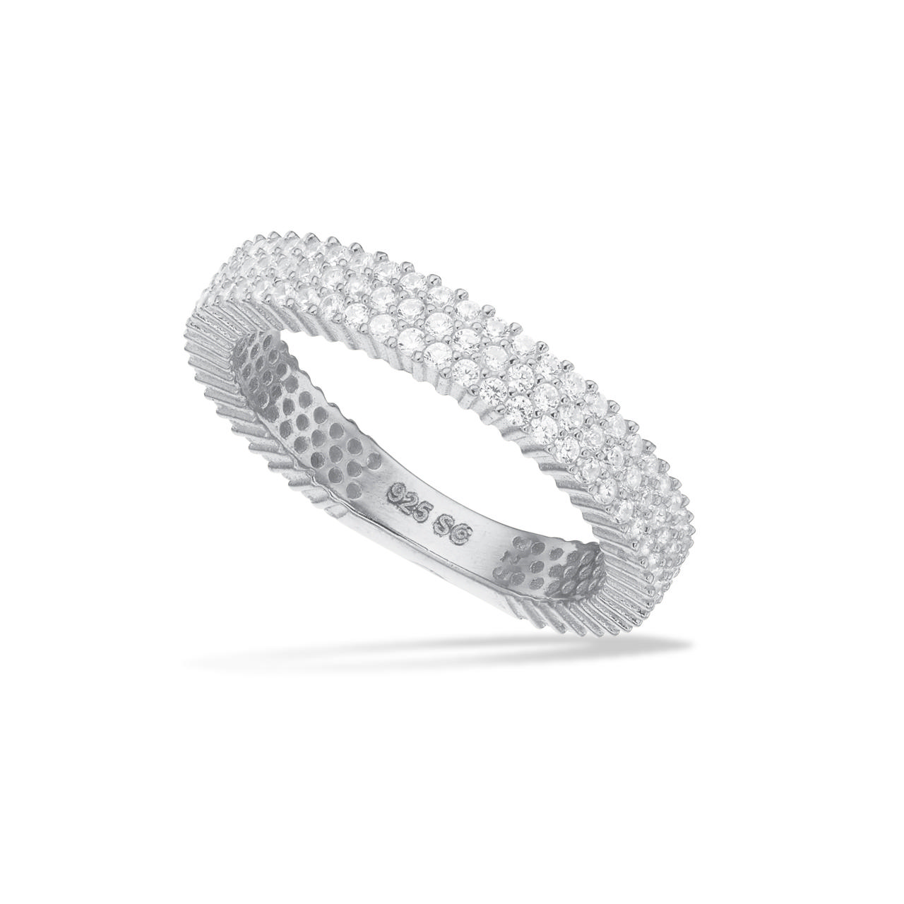 *SoHo ring cubic zir. sølv rh.