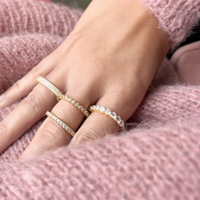 *SoHo ring cubic zir. sølv fg.