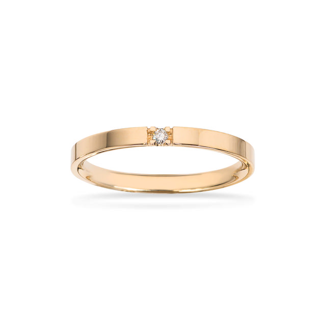 Grace Ring 8 kt. rd. 1x0,02 H-W/P1