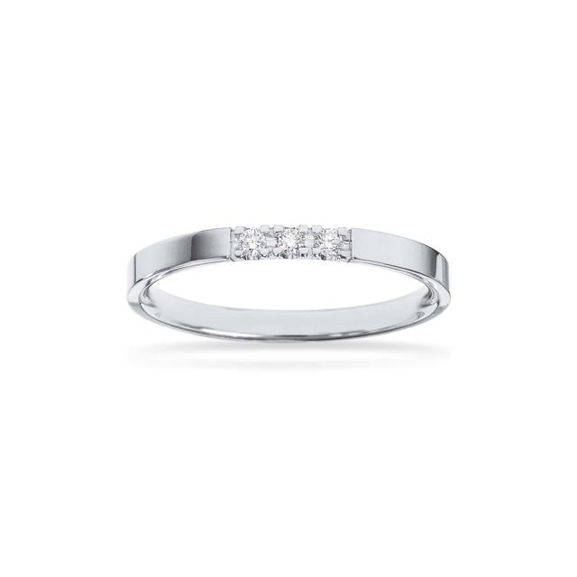 Grace Ring 8 kt. hv. 3x0,02 H-W/P1