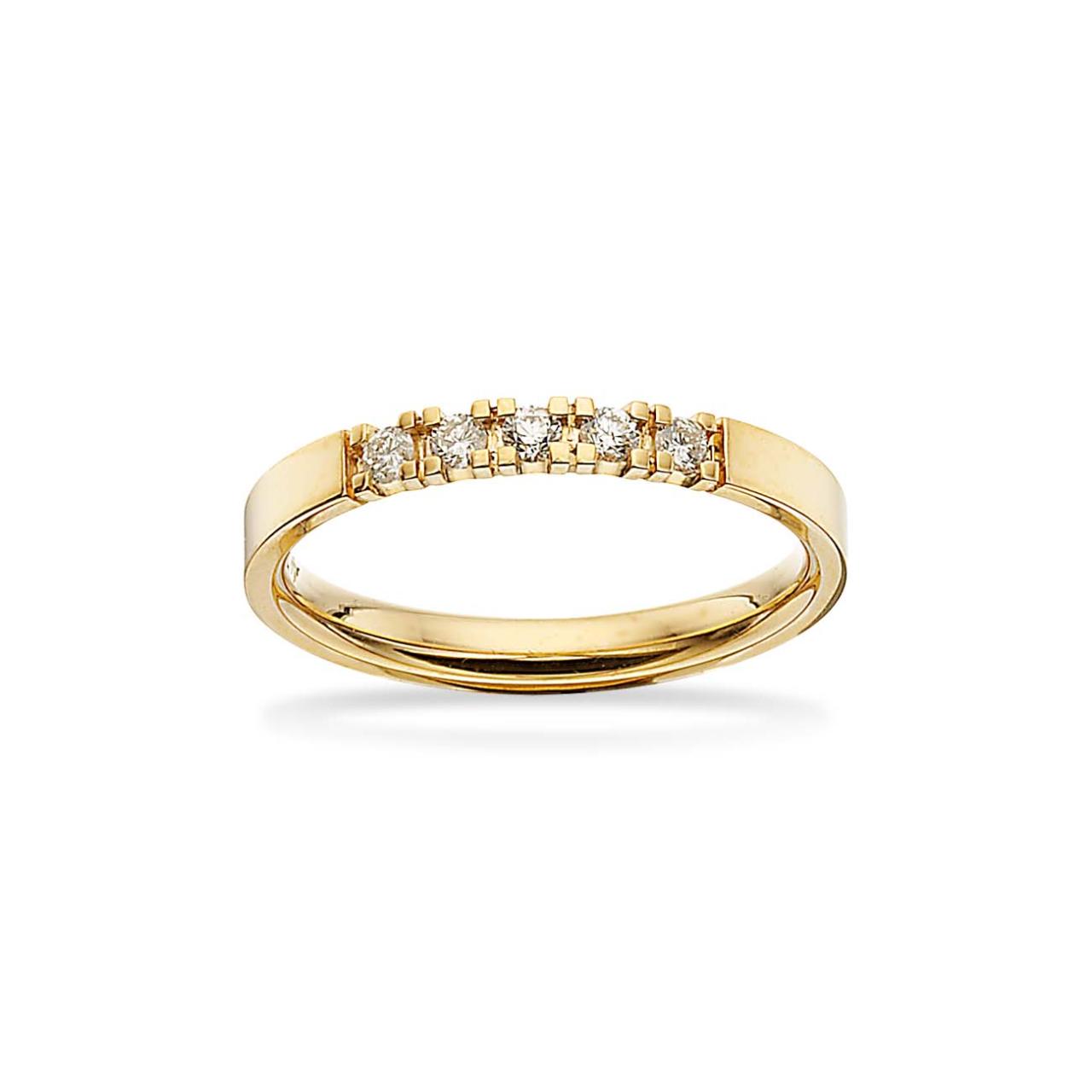 Grace Ring 9 kt. rd 5x0,04 H-W/SI