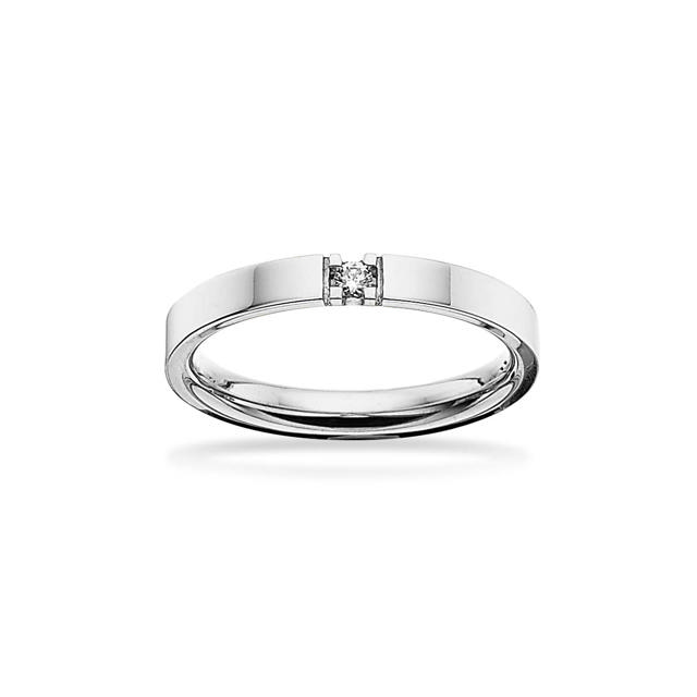 Grace Ring 9 kt. hv.1x0,04 H-W/SI