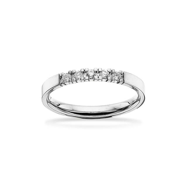 Grace Ring 9 kt. hv. 5x0,04 H-W/SI