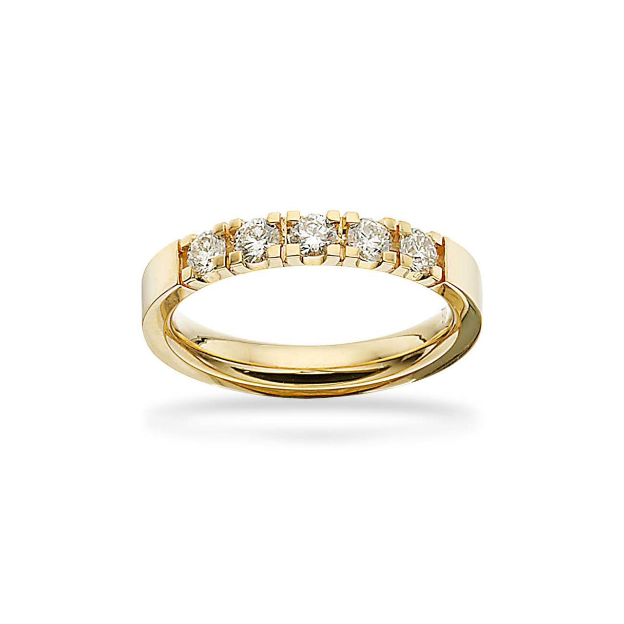 Grace Ring 9 kt. rd 5x0,08 H-W/SI