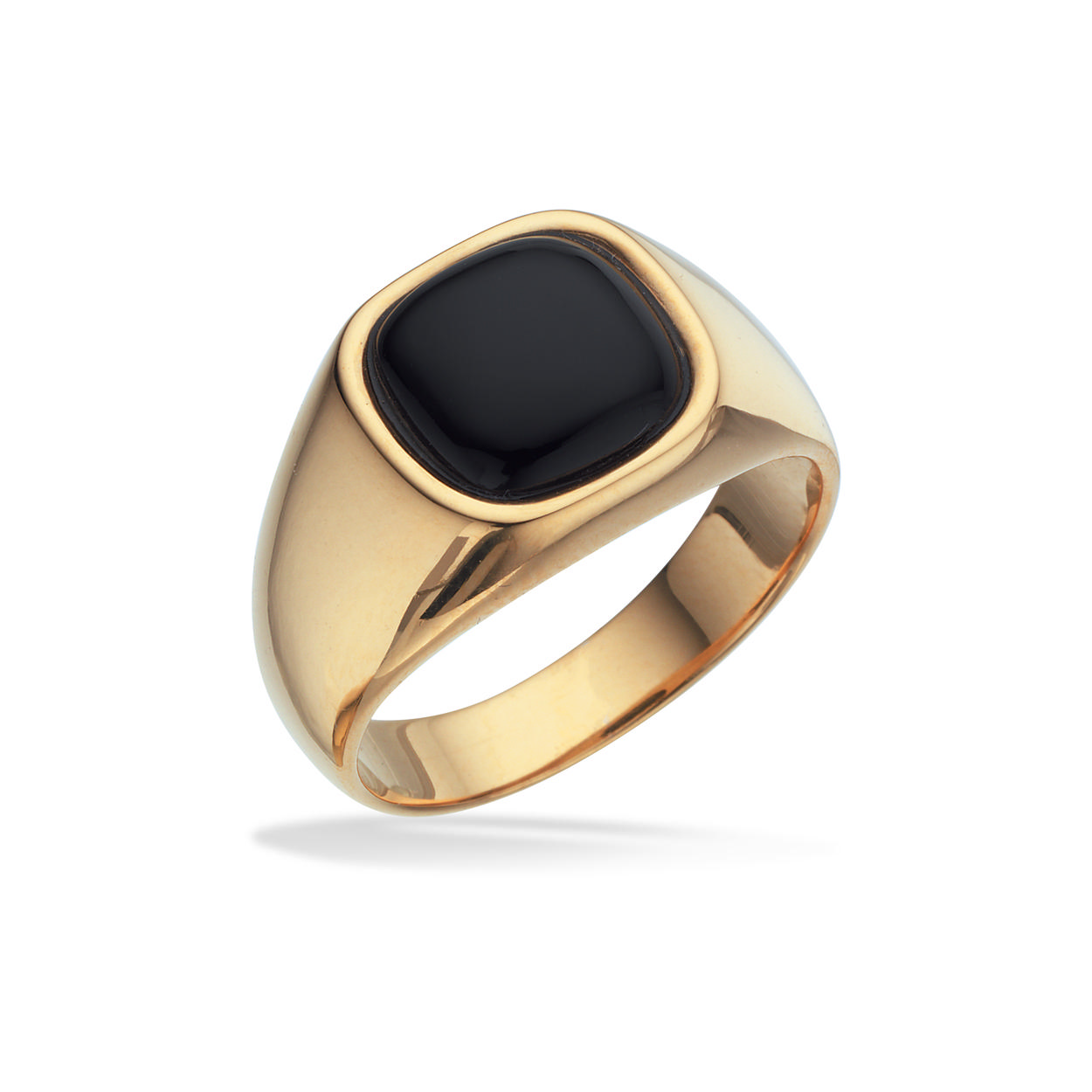 Herrering signet onyx sølv fg.