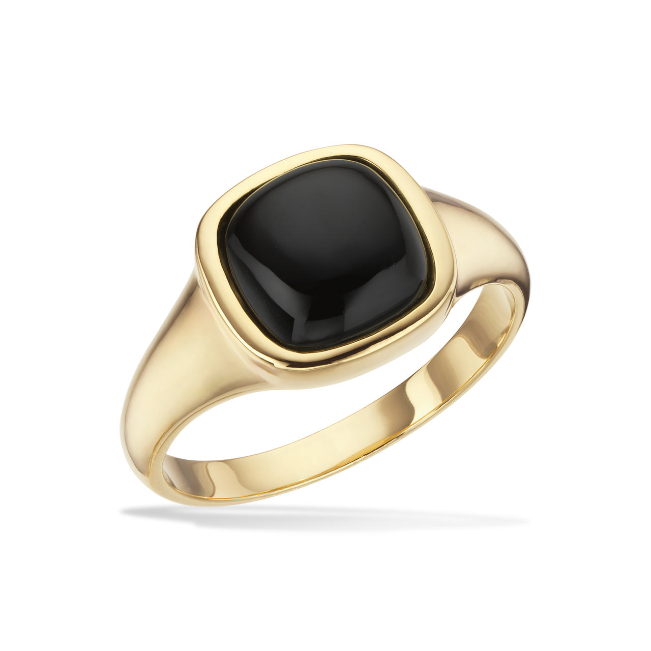 *Herrering signet onyx sølv fg.