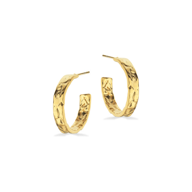 Hoops steel goldplated