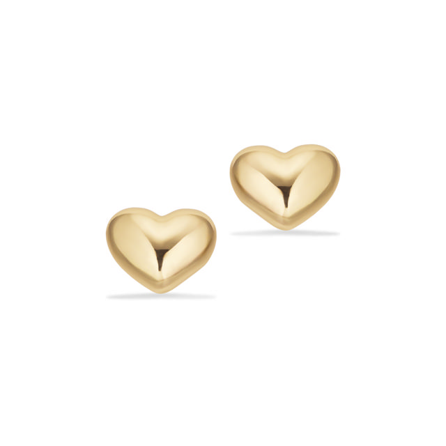 *Molly øreringe hjerter messing fg.