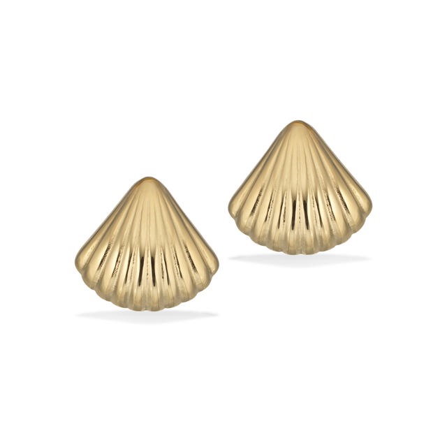 Earsticks shell steel goldplated