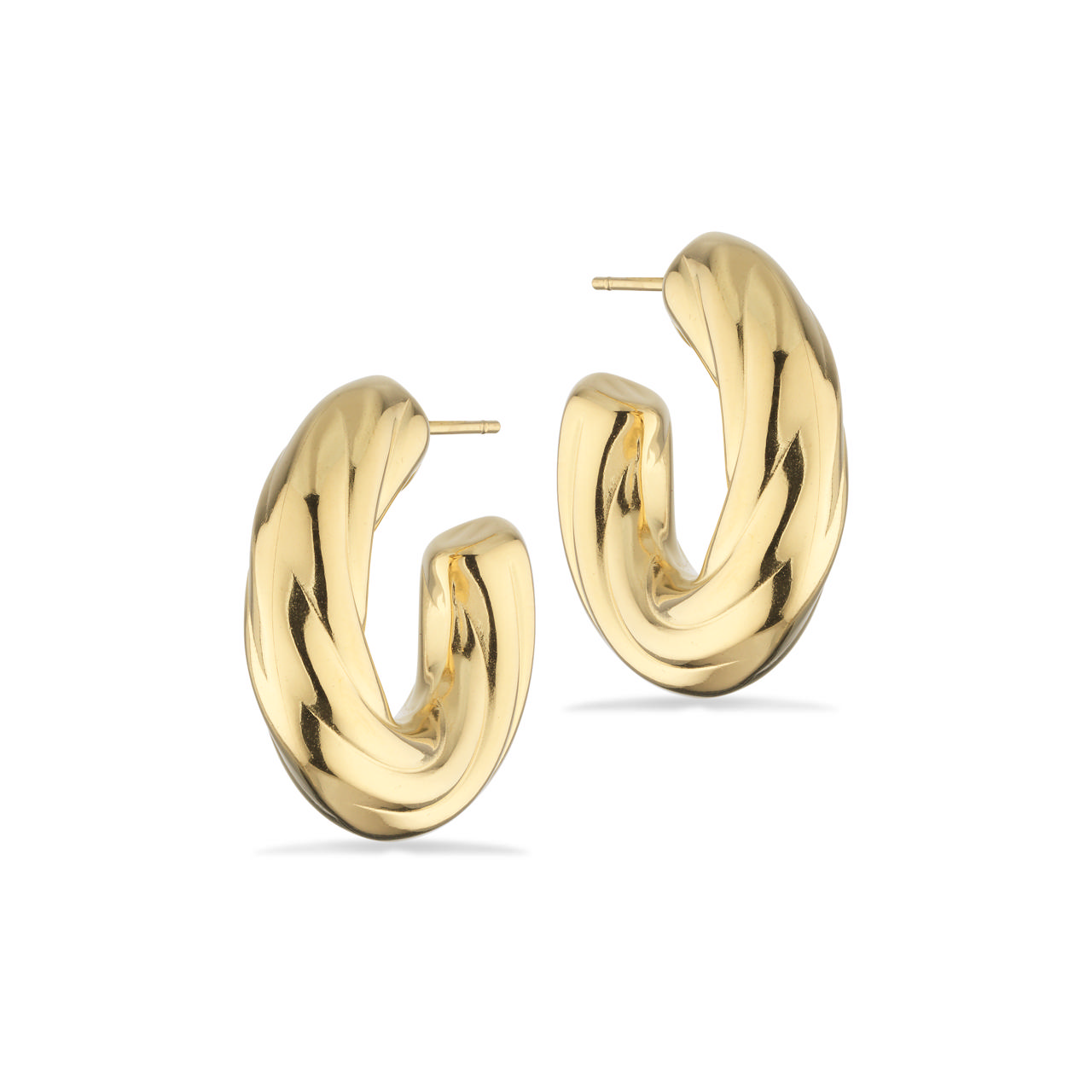 *Molly halvcreoler snoet 25 mm stål guldfarvet