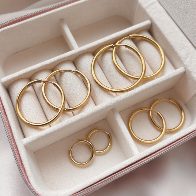 *Molly creoler 2,5 x 25 mm stål guldfarvet