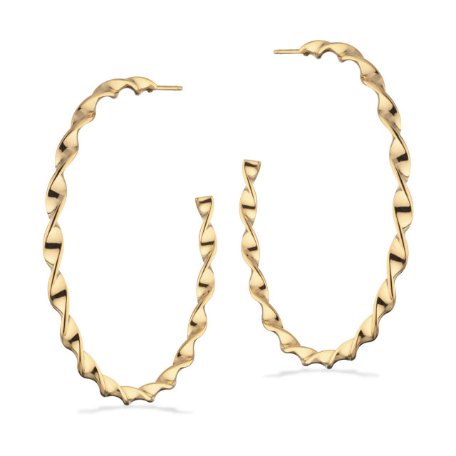 *Molly halvcreoler snoet 40 mm stål guldfarvet