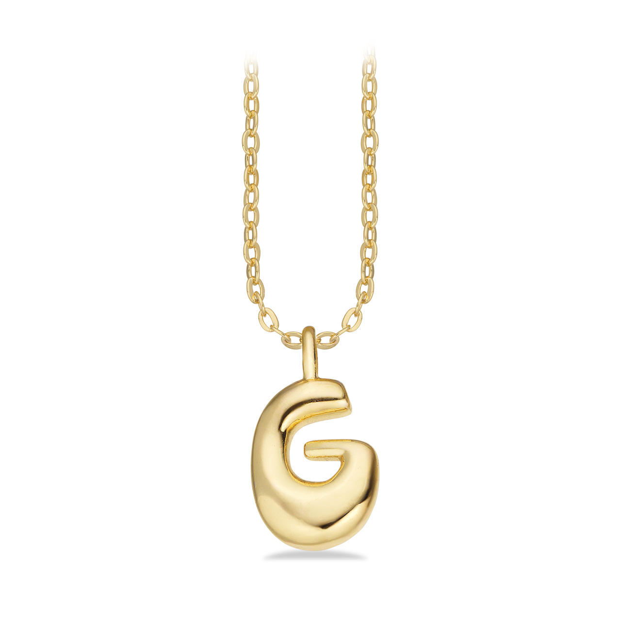 *Molly bogstav G messing fg. m. kæde 