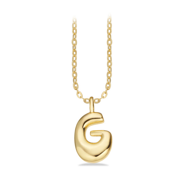 *Molly bogstav G messing fg. m. kæde 