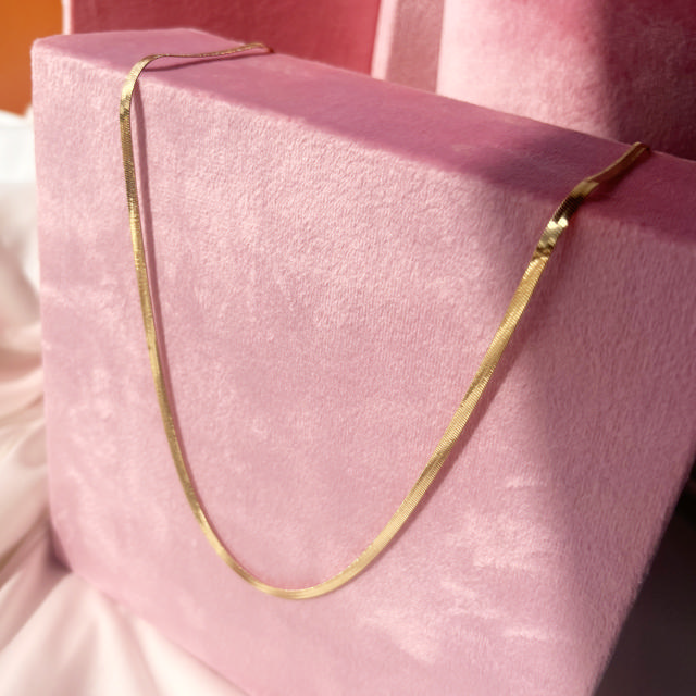 Necklace magic steel goldplated 42+3cm