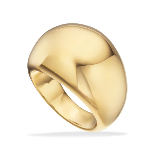 *Molly ring stål guldfarvet