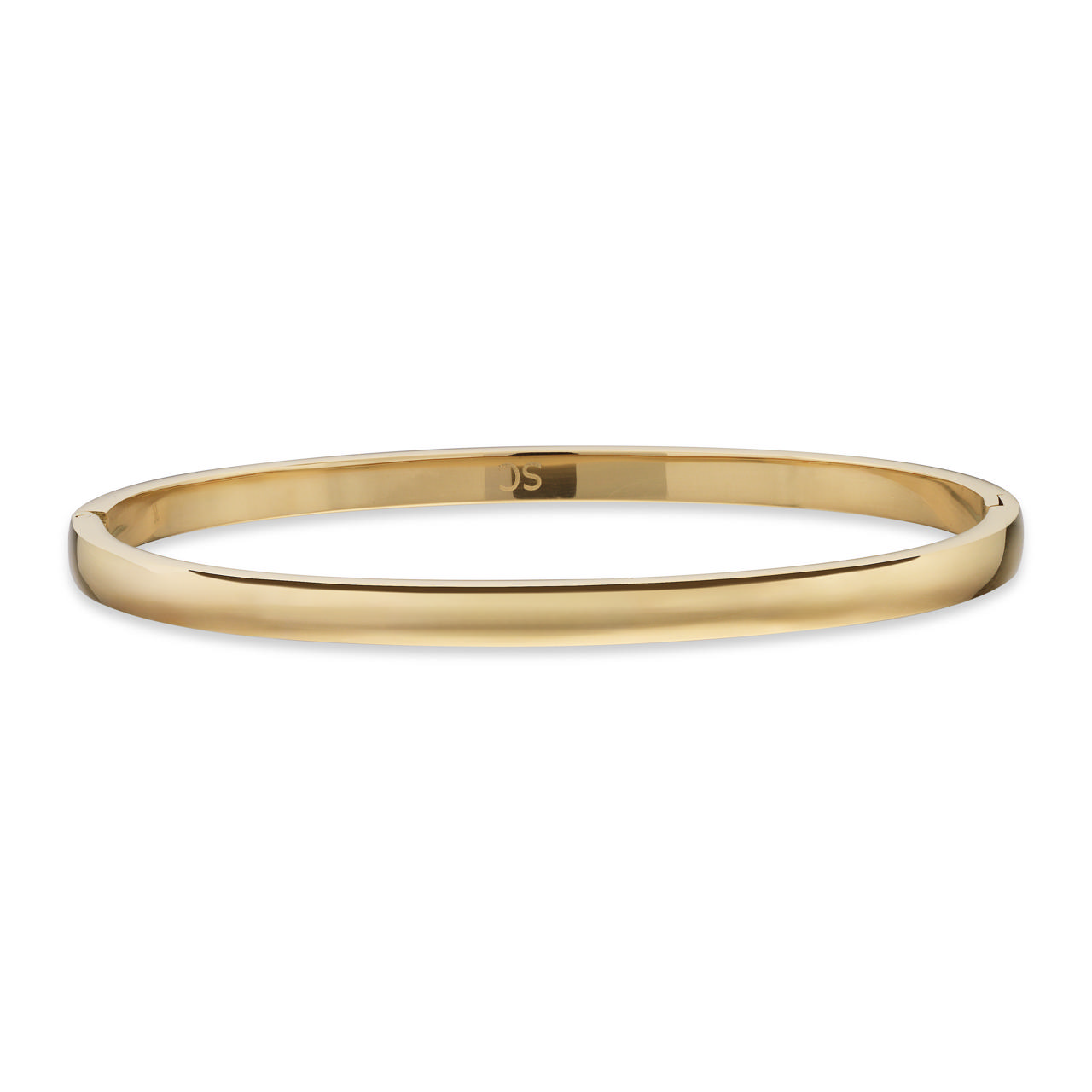 *Molly armring oval 4 mm stål guldfarvet