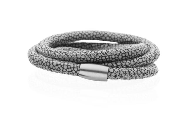 grey stingray leather w/steal lock 62,5cm