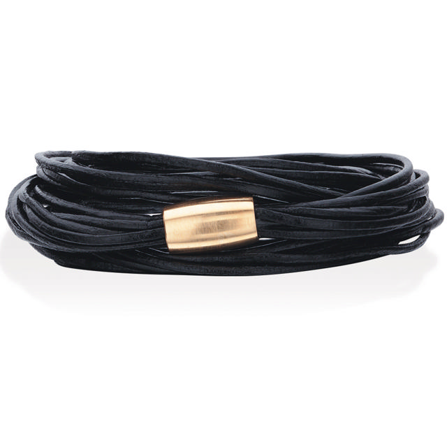 black 9 rows.  w/goldplated lock 58,5cm