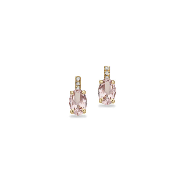 Earsticks 0,03 H-W/SI morganite 585 yell.