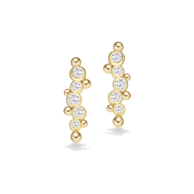 Earsticks zir. 925 goldplated