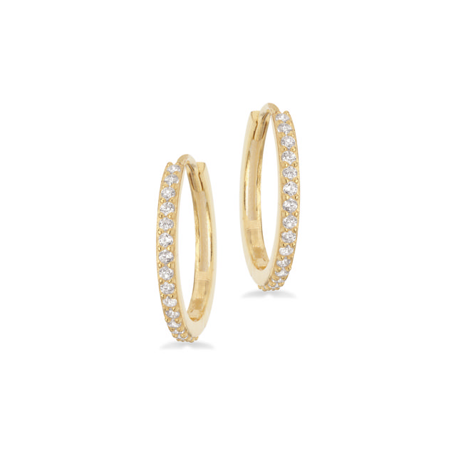Hoops zir. 925 goldplated