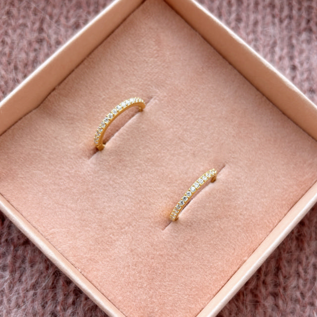 Hoops zir. 925 goldplated