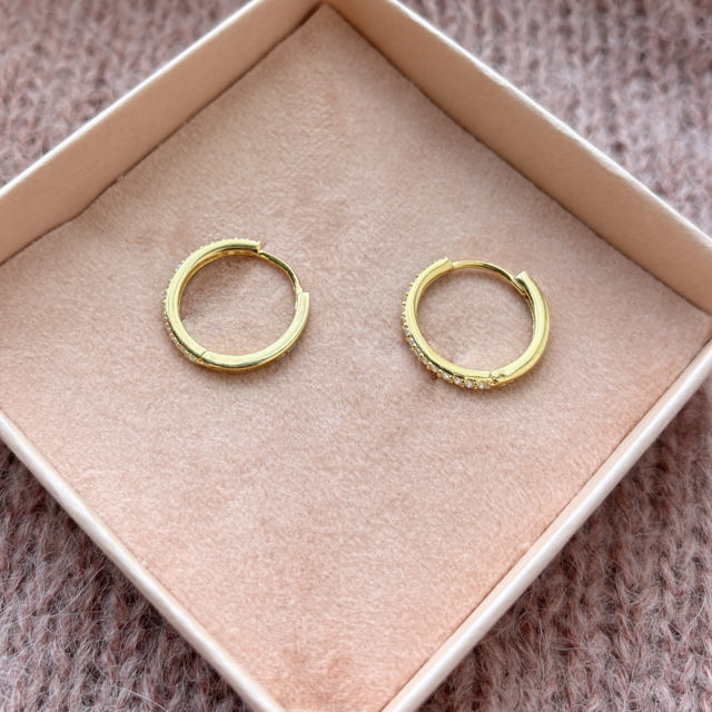 Hoops zir. 925 goldplated