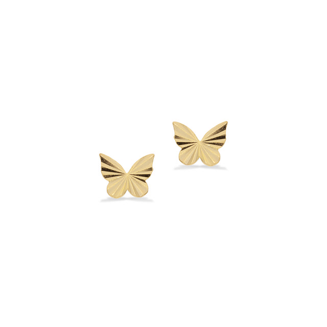 Earsticks butterfly 925 goldplated