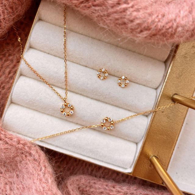 Earsticks zir. 925 goldplated