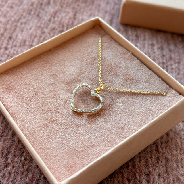 Pendant heart zir. 333 yell.