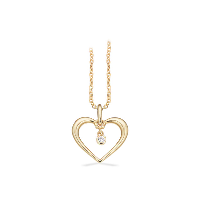 Pendant heart 0,02 333 yell.