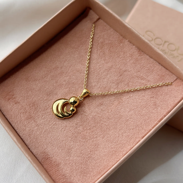 Pendant mom & child 925 goldplated