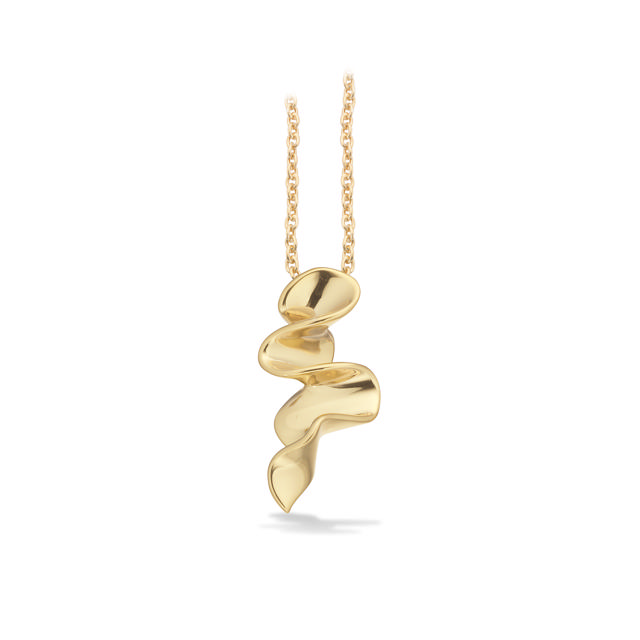 Pendant wave 925 goldplated