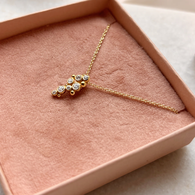 Pendant zir. 925 goldplated