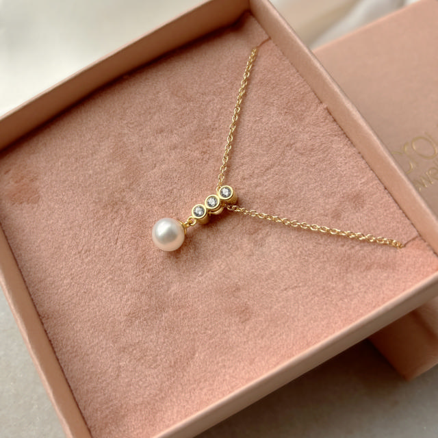 Pendant fwp./ zir. 925 goldplated