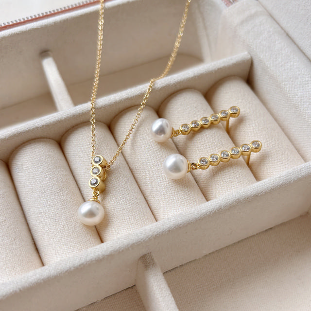 Pendant fwp./ zir. 925 goldplated